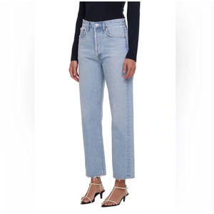 AGOLDE 90’s mid rise loose fit jeans semi-tropic 25 NWT